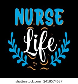 Nurse-Typografie und Vektor-T-Shirt-Design