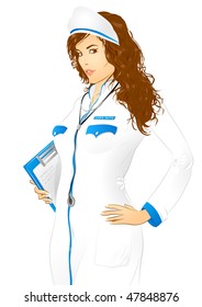 Nurse in uniform