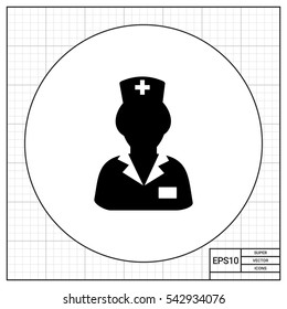 Nurse in Uniform Icon