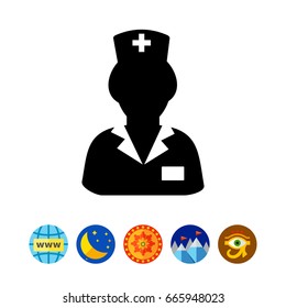 Nurse in Uniform Icon