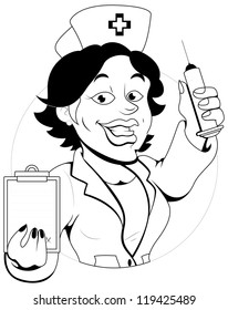 Nurse - Vector Character Illustration