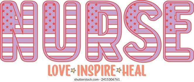 Vector de enfermería de diseño personalizado Vol-1