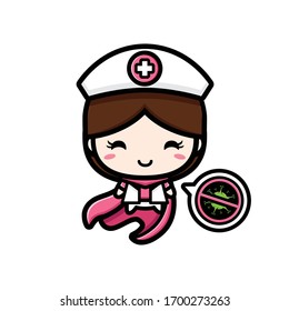 Nurse vector design is a hero