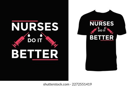 
Nurse Vector Graphic T Shirt Design. 
