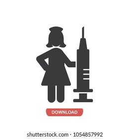 Nurse vector icon