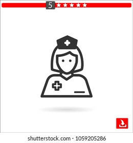 nurse vector icon