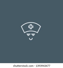 Nurse vector icon. Nurse concept stroke symbol design. Thin graphic elements vector illustration, outline pattern for your web site design, logo, UI. EPS 10.