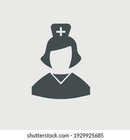 Nurse vector icon illustration sign