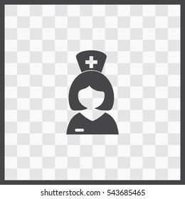 Nurse vector icon. Isolated illustration. Business picture.