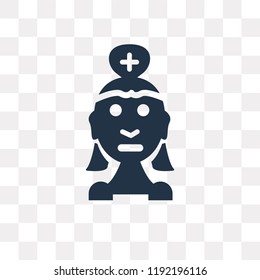 Nurse vector icon isolated on transparent background, Nurse transparency concept can be used web and mobile