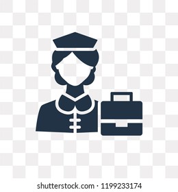 Nurse vector icon isolated on transparent background, Nurse transparency concept can be used web and mobile