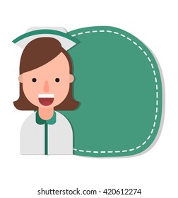 Nurse. vector illustration