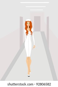 	nurse. vector illustration