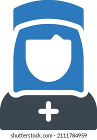 ilustración de enfermero vector en un fondo transparente. Símbolos de calidad premium. Icono vector glifos para concepto y diseño gráfico.