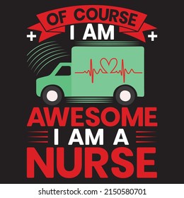 nurse vector t shirt design