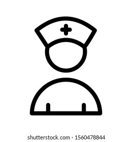 nurse vector thin line icon
