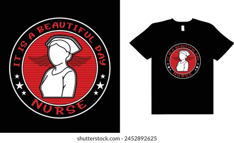 Nurse vector typography t shirt design.