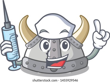 Nurse viking helmet in the cartoon shape