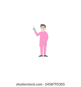 nurse wearing pink vector national nurses day care