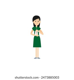 The nurse wears a dress doctor