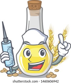 Nurse wheat germ oil the mascot shape