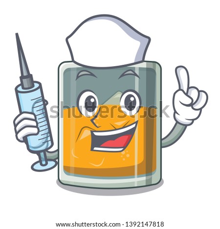 Nurse whiskey islated with in the character