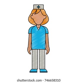 Nurse woman cartoon