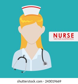 nurse woman design, vector illustration eps10 graphic 