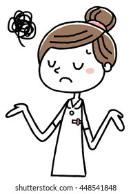 Nurse woman: trouble