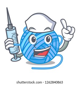 Nurse wool balls isolated on a mascot