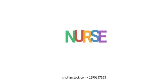 nurse words images stock