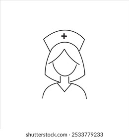 Ilustración de trabajo de enfermera Diseño de Vector