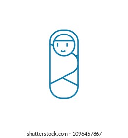 Nurseling linear icon concept. Nurseling line vector sign, symbol, illustration.