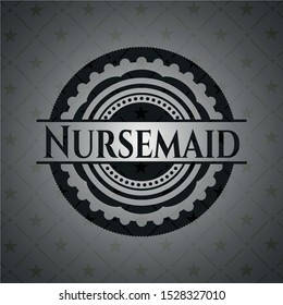 Nursemaid dark emblem. Retro. Vector Illustration. Detailed.