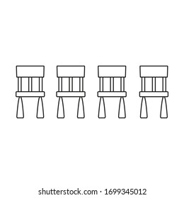 nursery chairs on white background
