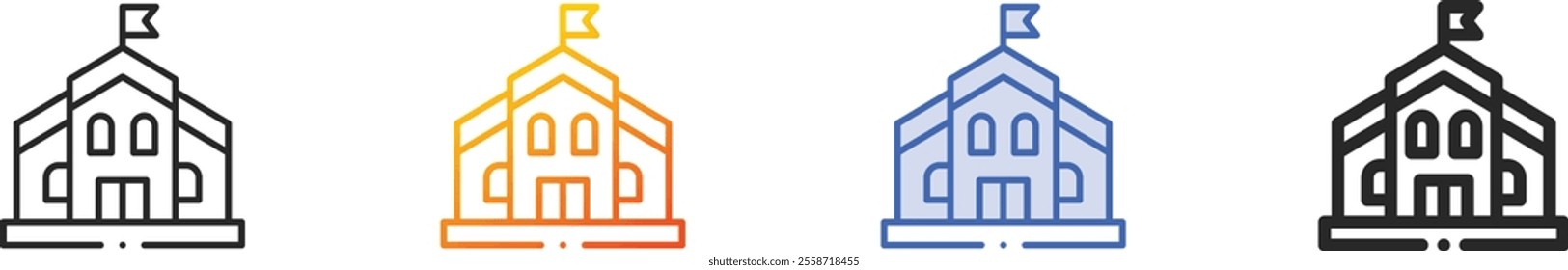 nursery icon.Thin Linear, Gradient, Blue Stroke and bold Style Design Isolated On White Background