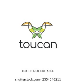 nursery logo design - toucan leaves vector - environmental logo - environment logo