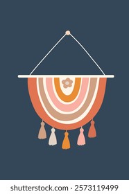 Nursery posters for baby room, apparel, rainbow, carrot. Hand drawn vector illustration for prints, cards, t-shirts, poster, kids room decoration. Cute hand drawn scandinavian style. Nursery Wall Art.
