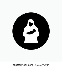 Nursery Room Icon Vector - Flat and Trendy Sign / Symbol Illustration.
