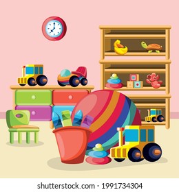 nursery room kids toys cartoon