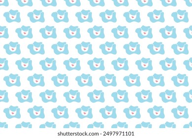 Nursery seamless pattern background. Colorful nursery iconic seamless pattern background