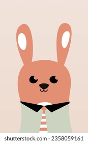 Nursery Wall Art Animals Baby Poster. Printable Cute Animal Nursery Wall Decor Poster