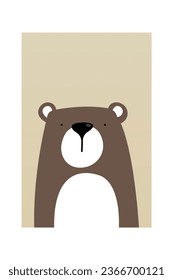 Nursery Wall Art Animals Baby Poster. Printable Cute Animal Nursery Wall Decor Poster
