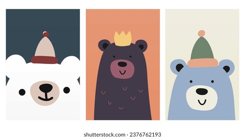 Nursery Wall Art Animals Baby Poster. Printable Cute Animal Nursery Wall Decor Poster