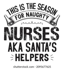 Nurses aka santas kreatives T-Shirt-Design