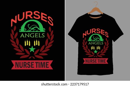 NURSES ANGELS NURSE ZEIT;  T-Shirt;