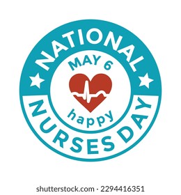 nurses day, may 6, national holiday, vectori llustration 