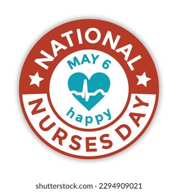 nurses day, may 6, national holiday, vectori llustration 