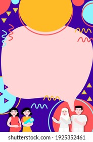 Nurses Do An Health Education Illustration for Poster or Template