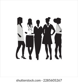 Nurses and doctors silhouette vectors vector art.